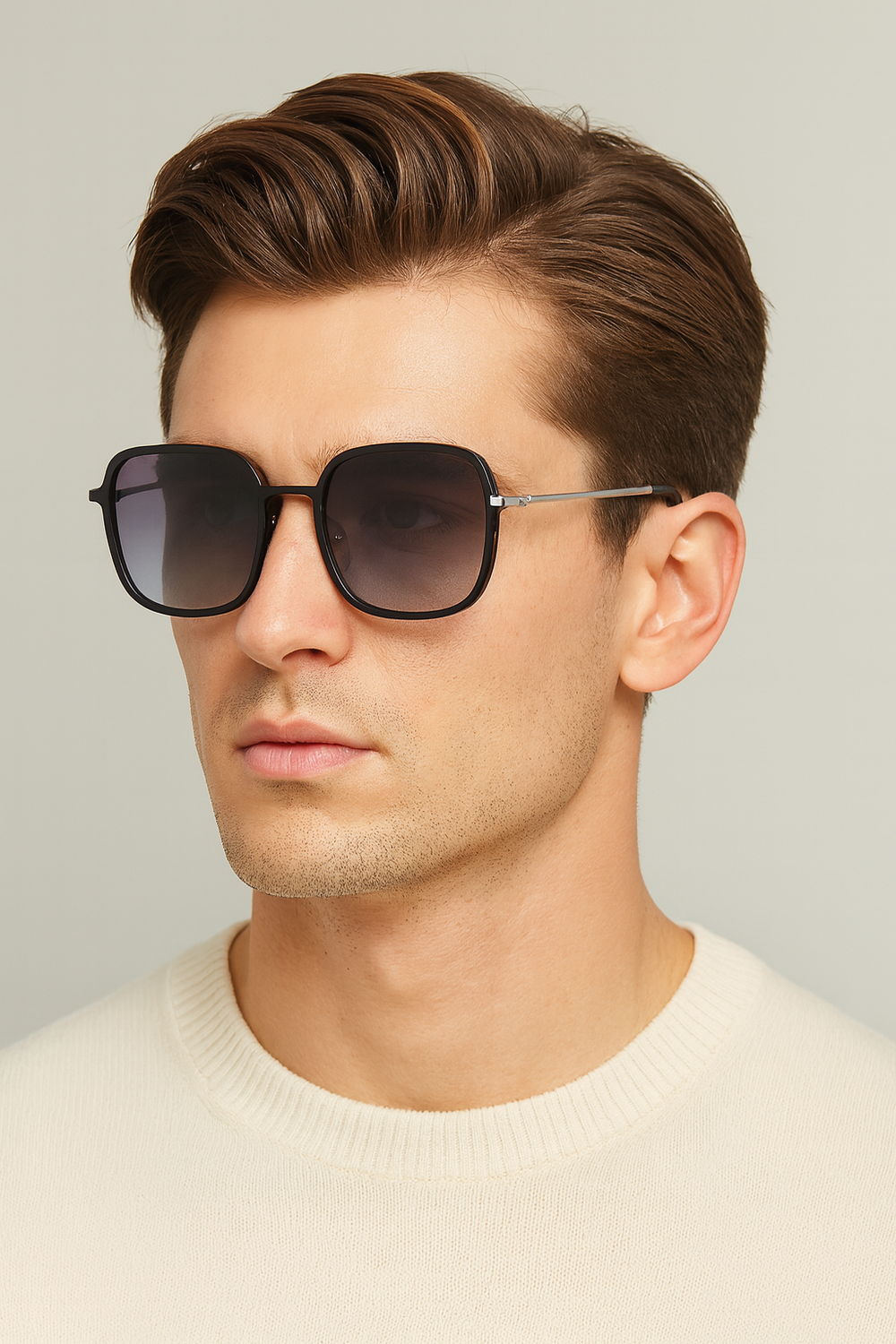 Denmark | Dual Tone Oversized Wayfarer Sunglass