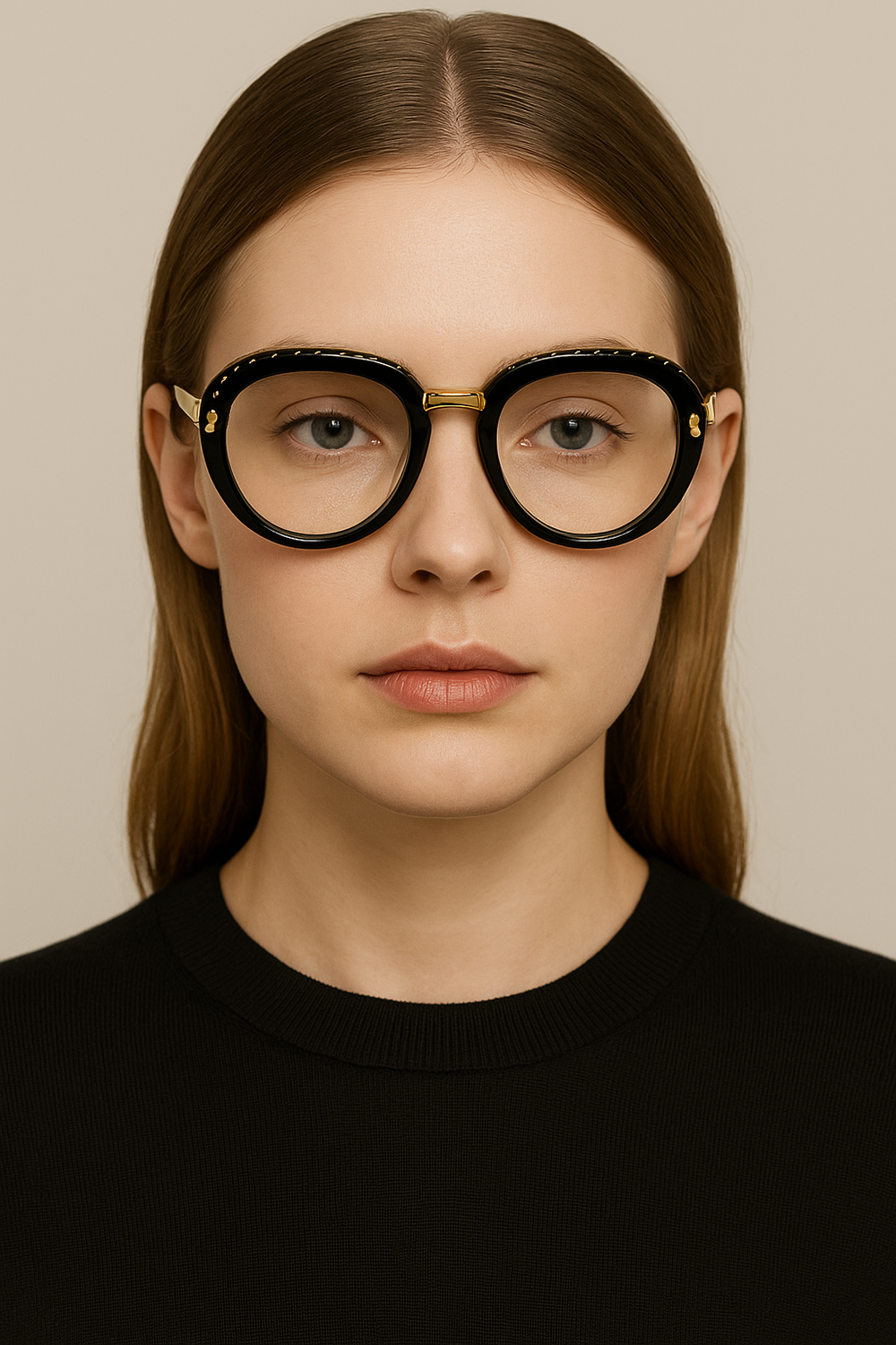 Toronto | Golden Black White Transparent Foldable Aviator Sunglass