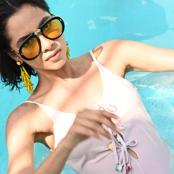 Toronto | Golden Bumblebee Foldable Aviator Sunglass