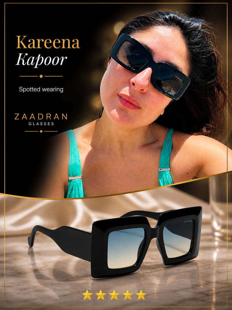Sydney | Black Wayfarer Oversize Sunglass