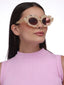 Streamline Shades | Light Taupe Round Sunglass