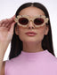 Streamline Shades | Light Taupe Round Sunglass