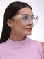 Naked Eyes | White Transparent Oversize Sunglass