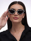 Diamond Kitty | Black Fancy Cateye Sunglass