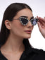 Diamond Kitty | Black Fancy Cateye Sunglass