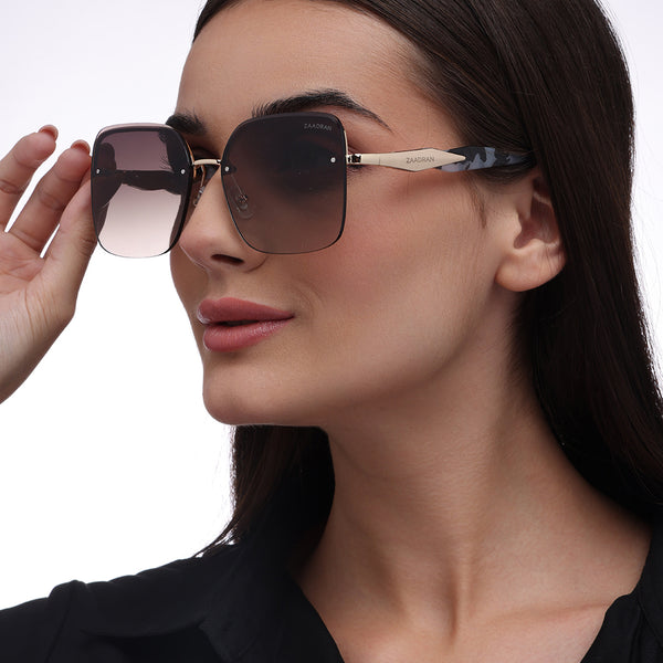 Barbados | Brown Oversize Sunglass