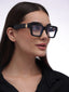 KJ | Black Transparent Oversize Sunglass