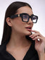 KJ | Black Transparent Oversize Sunglass