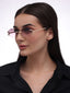 Rose Kiss | Wine Rimless Sunglass