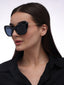 Smart Lady | Black Cateye Oversize Sunglass