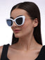 Smart Lady  | White Cateye Oversize Sunglass