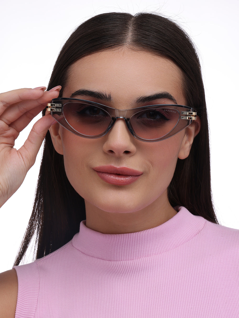 Diva | Grey Transparent Cateye Sunglass