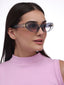 Diva | Grey Transparent Cateye Sunglass