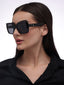 NY | Black Wayfarer Oversize Sunglass