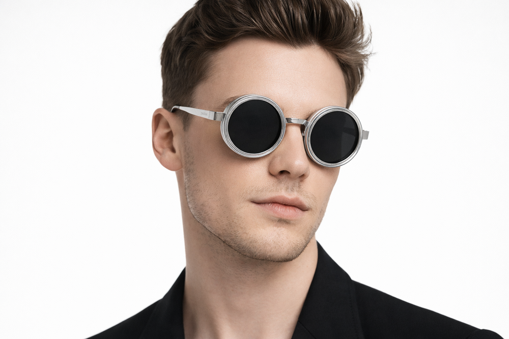 Rotater | Silver Round Sunglass