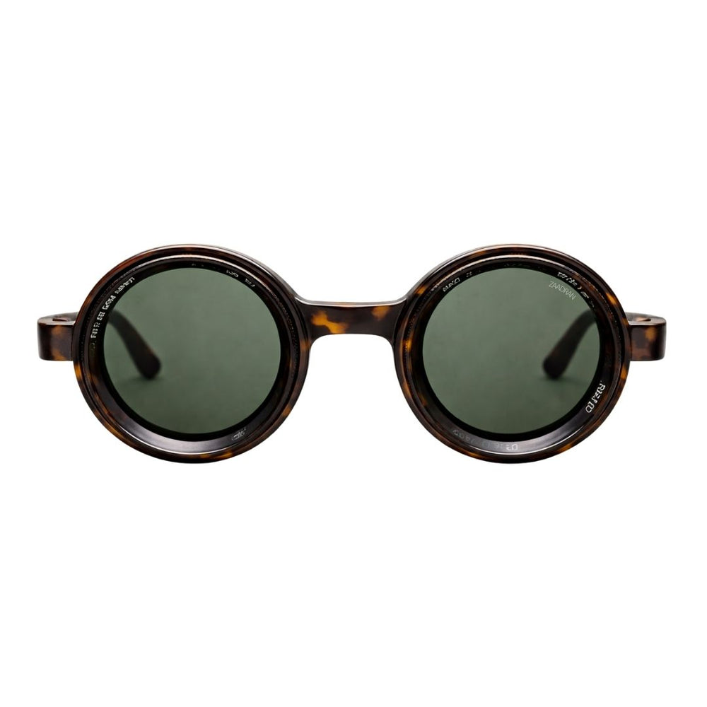 Rotater | Leopard Green Round Sunglass