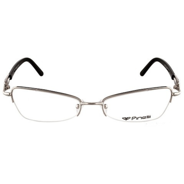 Black Silver Transparent Rimless Rectangle Eyewear| Pinelli Edition