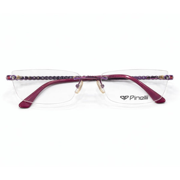Pink Diamond Transparent Rimless Rectangle Eyewear| I1013 |Pinelli Edition