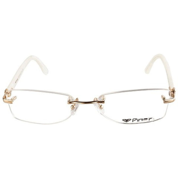 Cream Golden Diamond Transparent Rimeless Eyewear | I1005 | Pinellii Edition