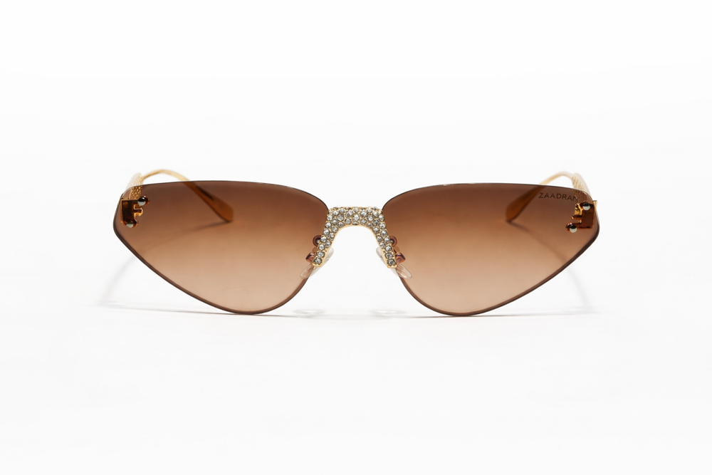 Florence | Brown Rimless Cateye Sunglass