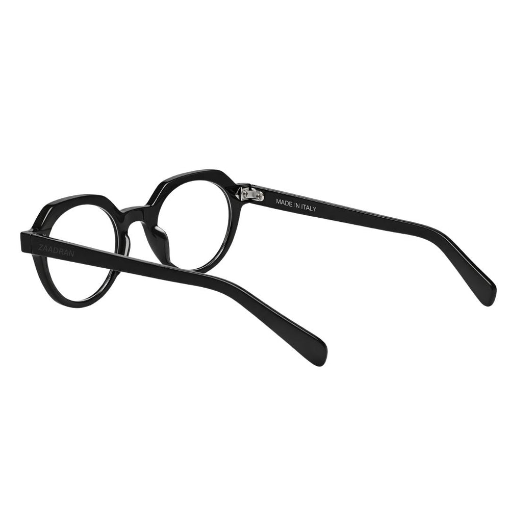Oceania | Black Transparent Round Sunglass