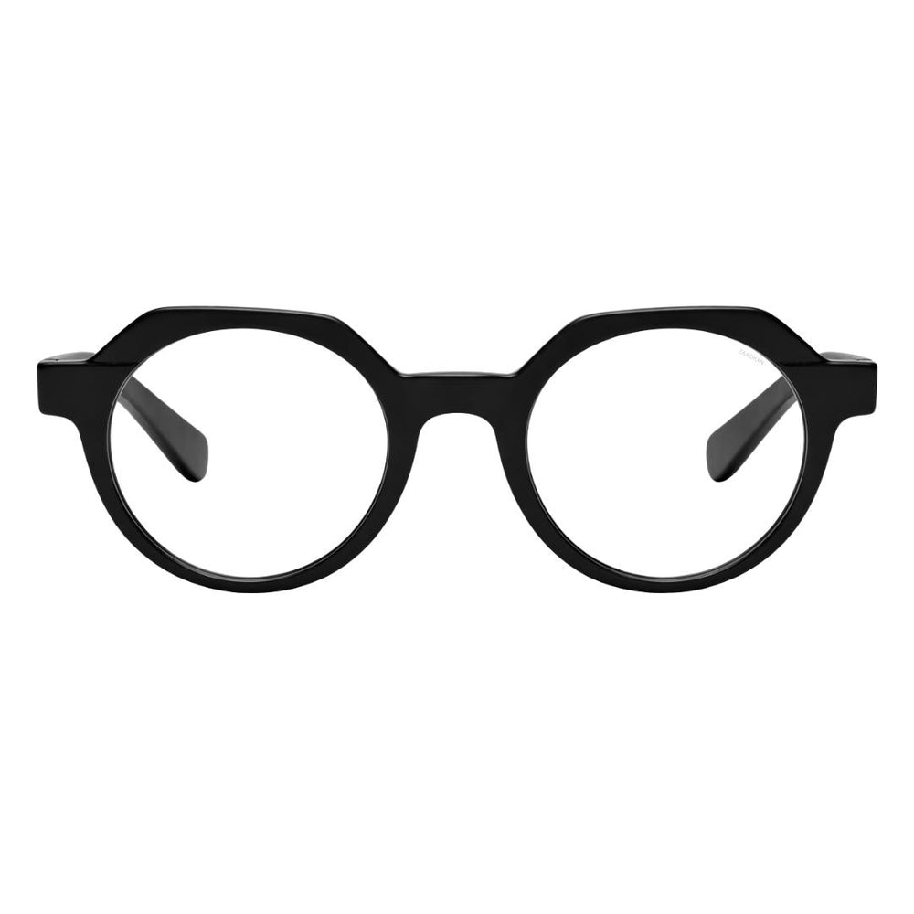 Oceania | Black Transparent Round Sunglass