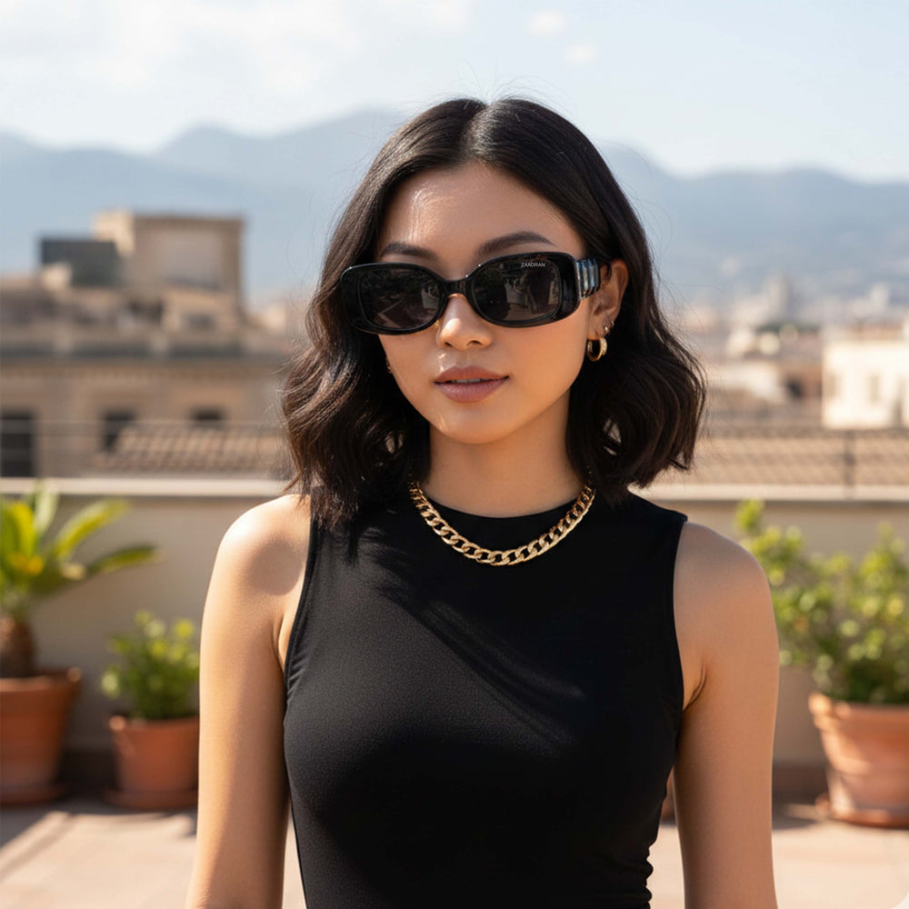 Russia | Black Diamond Rectangle Sunglass