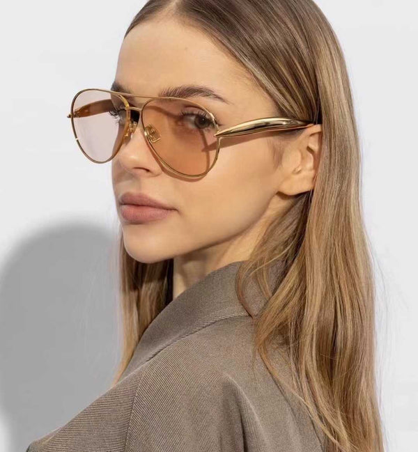 Olivia | Transparent Aviator Sunglass