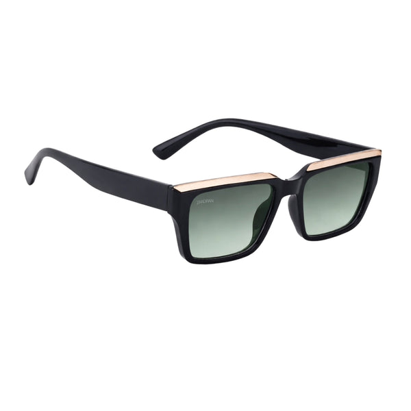 Spain | Black Green Wayfarer Sunglass