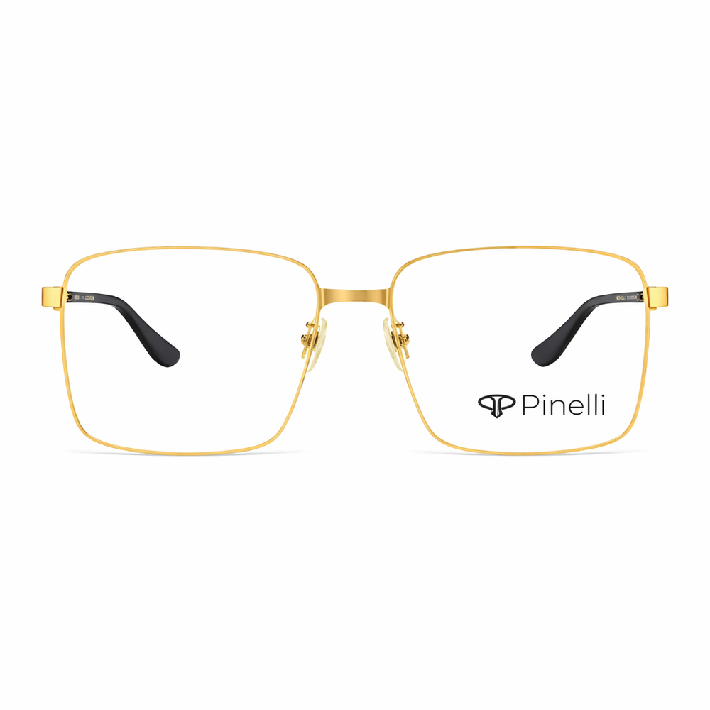 Golden Transparent Oversize Wayfarer Eyewear | Pinellii Edition