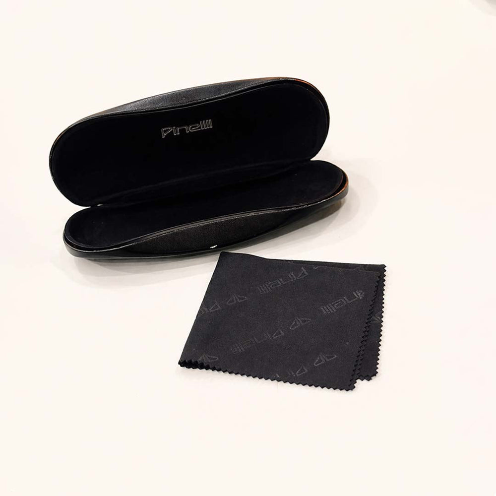 Black Silver Diamond Transparent Rimless Rectangle Eyewear| Pinelli Edition