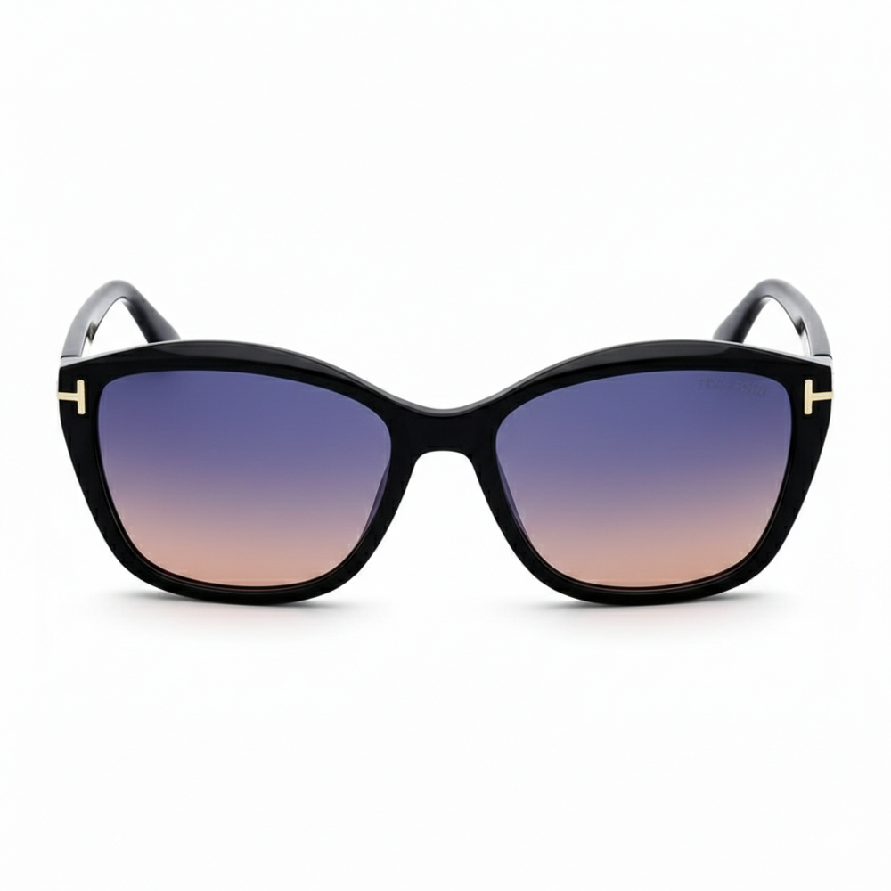 Gambia | Black Dual Tone Cateye sunglass