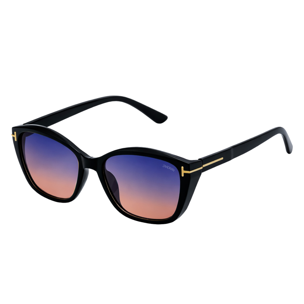 Gambia | Black Dual Tone Cateye sunglass