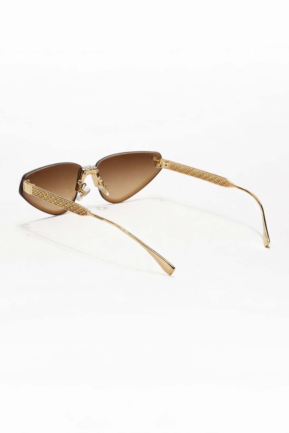 Florence | Brown Rimless Cateye Sunglass