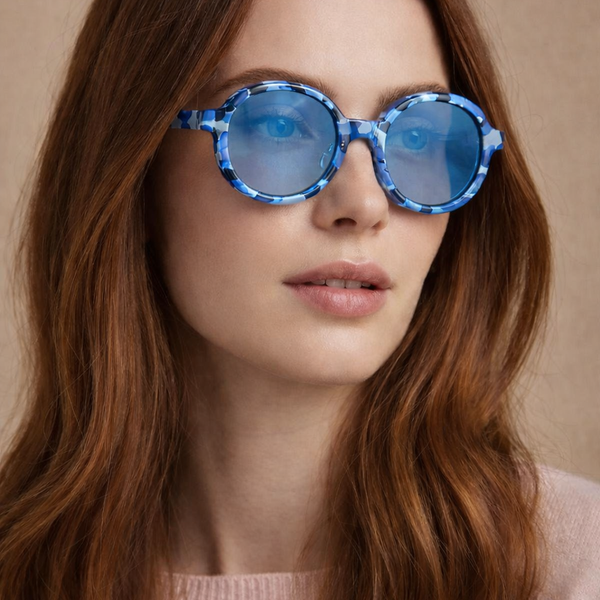 Rotater| Blue Marble Round Sunglass
