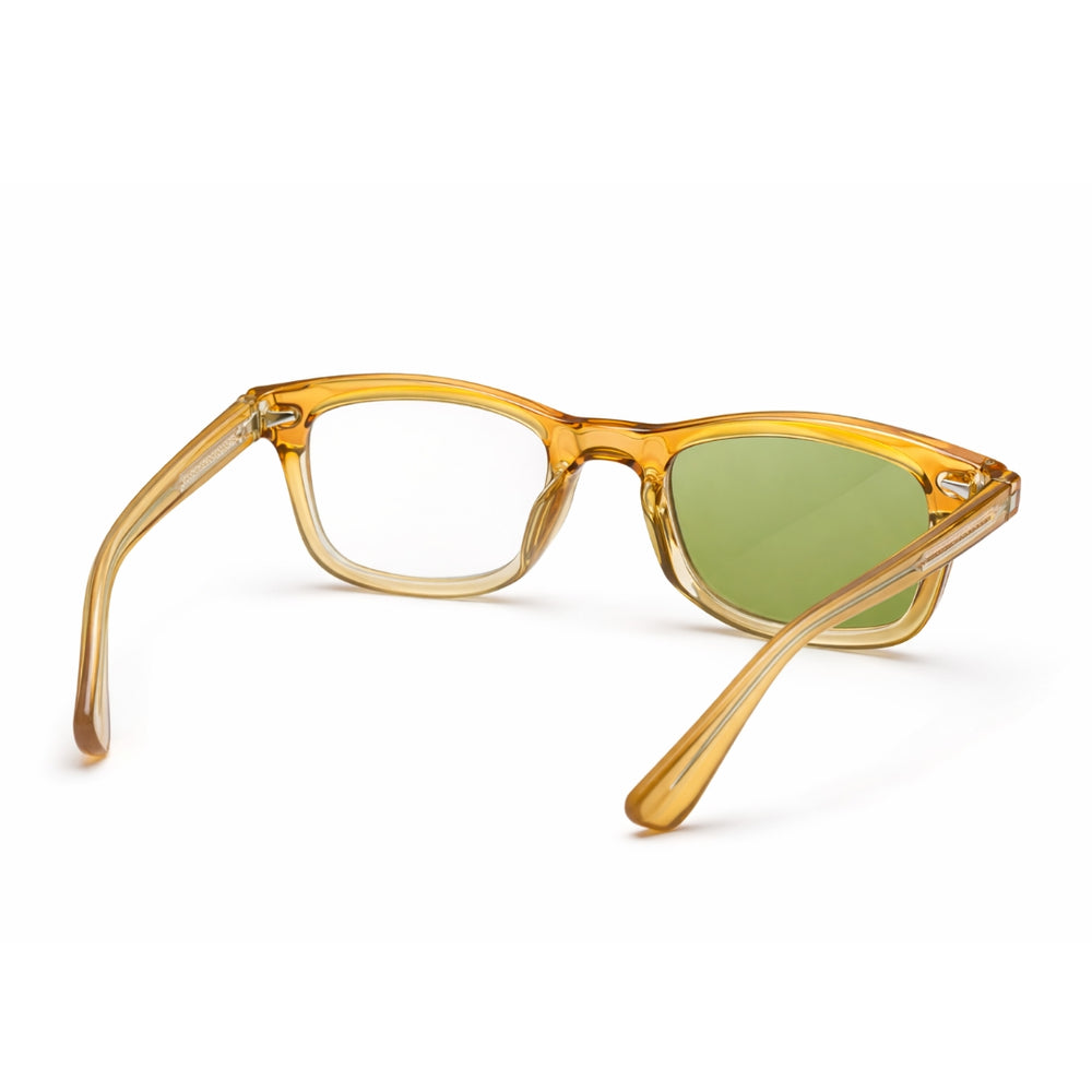 Sundowner| Leopard Green Wayfarer Sunglass
