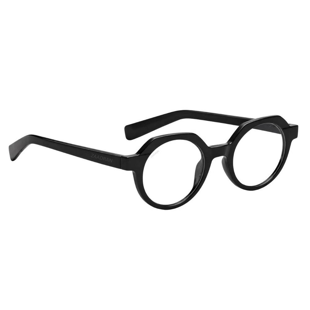 Oceania | Black Transparent Round Sunglass