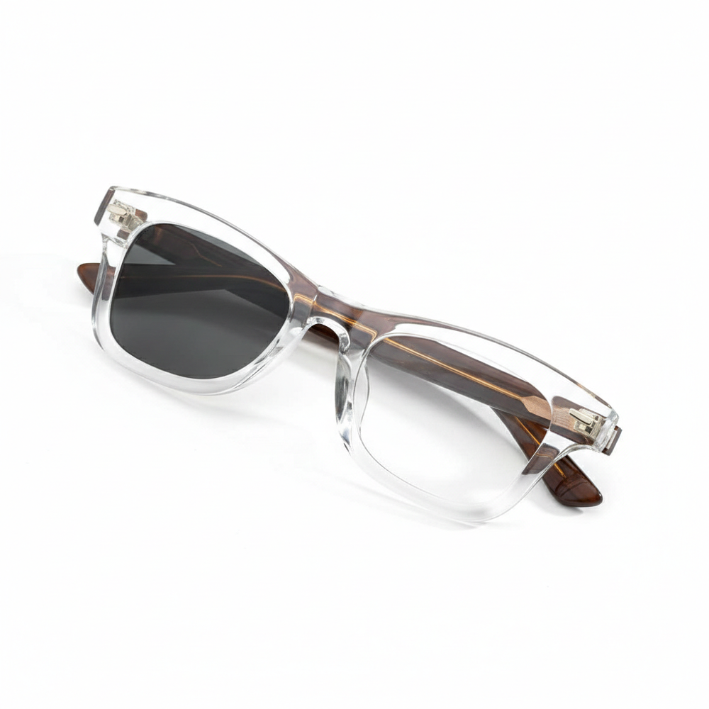 Sundowner|  Brown Transparent Wayfarer Sunglass