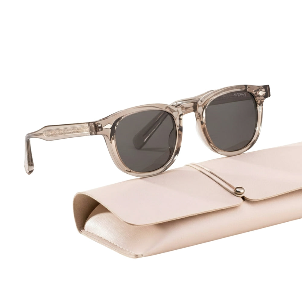 Oxford Classic | Light Brown Round Sunglass