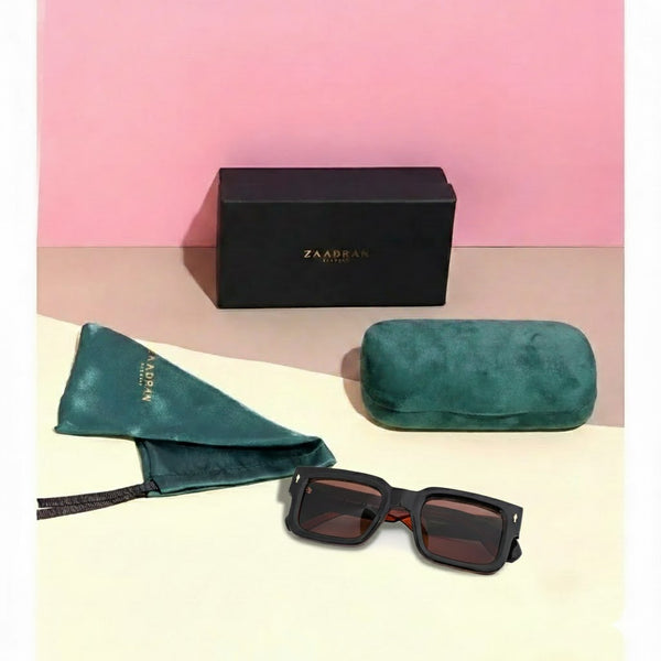 Almaty | Brown Wayfarer Sunglass - (ZAADWFAMBR0010)