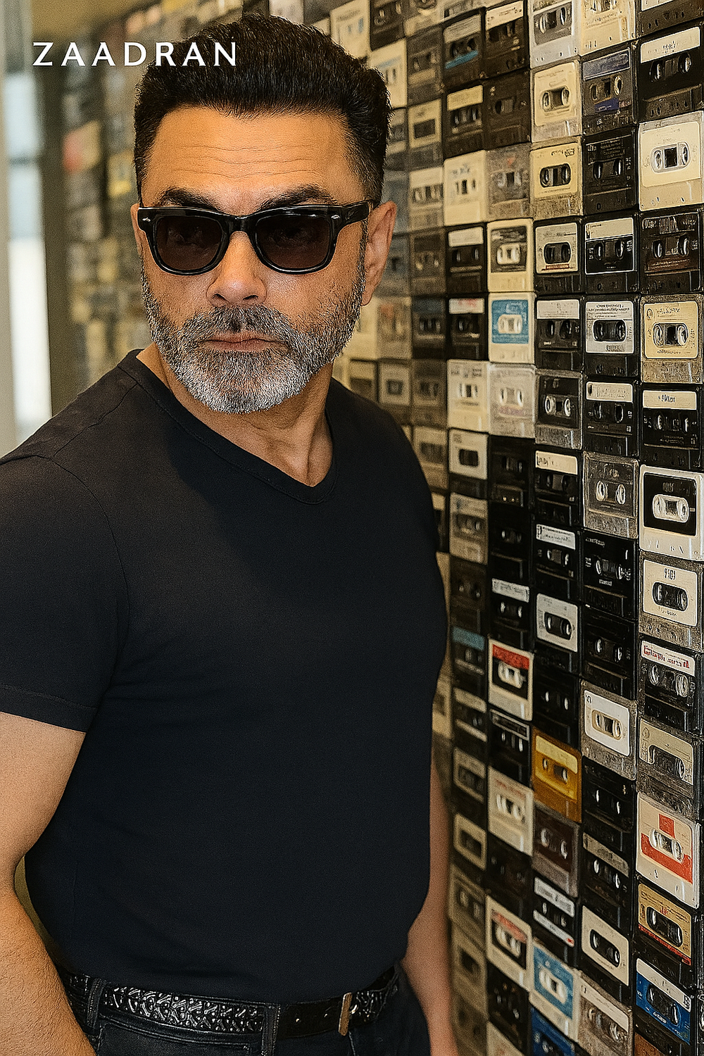 Almaty | Black Dual Tone Wayfarer Sunglass - (ZAADWFAMBLKDT0013)