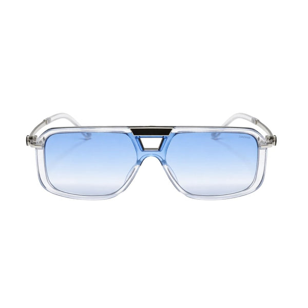 Zambia | White Blue Aviator Sunglass